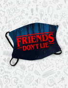 Μάσκα παιδική με τύπωμα Friends Don't Lie