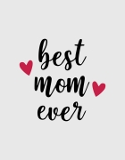 Μαξιλάρι με τύπωμα Best mom ever