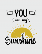 Μαξιλάρι με τύπωμα You are my sunshine