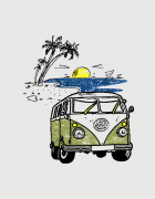 Μπλουζάκι με τύπωμα Van in the Beach