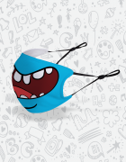 Μάσκα παιδική με τύπωμα Meeseeks Face