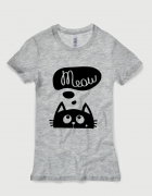 Μπλουζάκι με τύπωμα Meow