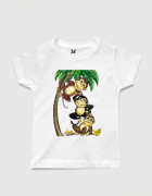 Μπλουζάκι με στάμπα Monkeys
