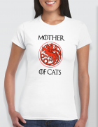 Μπλουζάκι με τύπωμα Mother of Cats
