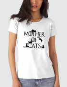 Μπλουζάκι με τύπωμα Mother of Cats
