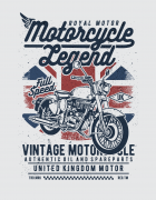 Μπλουζάκι με τύπωμα Motorcycle Legend