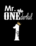 Μπλουζάκι με στάμπα Mr.Onederful