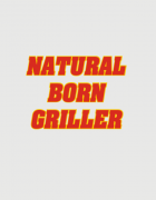Ποδιά με στάμπα Natural Born Griller