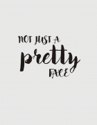 Μπλουζάκι με στάμπα Not just a pretty face