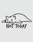 Premium hoodie με τύπωμα Not Today