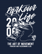 Μπλουζάκι με τύπωμα Parkour Lifestyle