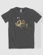 Μπλουζάκι με στάμπα Piranha bone