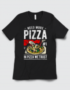 Μπλουζάκι με τύπωμα Need more pizza!