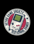 Μπλουζάκι με τύπωμα Retro Game Society