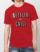 Μπλουζάκι με τύπωμα Netflix and Chill