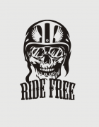 Μπλουζάκι με στάμπα Ride free