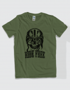Μπλουζάκι με στάμπα Ride free