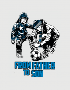 Μπλουζάκι με στάμπα From father to son 