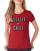 Μπλουζάκι με τύπωμα Netflix and Chill