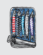 Μπλουζάκι με τύπωμα Sardines