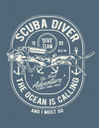 Μπλουζάκι με στάμπα Scuba Diver