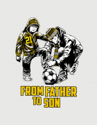 Μπλουζάκι με στάμπα From father to son 