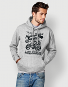 Hoodied φούτερ με στάμπα Moto Racer