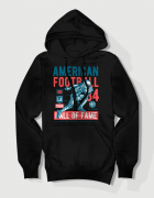 Hoodied φούτερ με στάμπα American Football