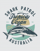 Μπλουζάκι με τύπωμα Shark Patrol