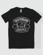 Μπλουζάκι με στάμπα Skateboard lifestyle