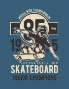 Μπλουζάκι με τύπωμα Skateboard Junior Champions