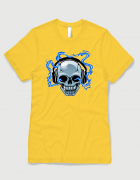 Μπλουζάκι με στάμπα Skull Headphones