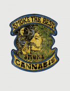 Hoodied φούτερ με στάμπα Smoke the best