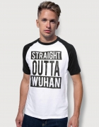 Μπλουζάκι με τύπωμα Straight Outta Wuhan