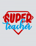 Μπλουζάκι με τύπωμα Super Teacher