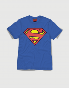 T-shirt παιδικό μπλε ρουά-Superman logo