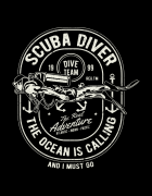 Μπλουζάκι με στάμπα Scuba Diver
