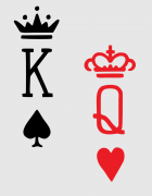 Σετ φουτεράκια με τύπωμα King and Queens cards
