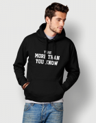 Hoodied φούτερ με στάμπα More than you know