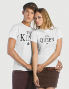 Μπλουζάκια με στάμπα The king - His queen