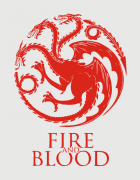 Μαξιλάρι με τύπωμα Fire and blood