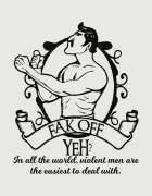 Μπλουζάκι με τύπωμα Fak off