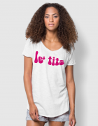 Μπλουζάκι με στάμπα Les Tits