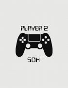 Μπλουζάκι με τύπωμα Player 1 Player 2