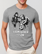 Μπλουζάκι με στάμπα From father to son 