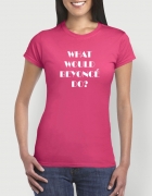 Μπλουζάκι με στάμπα What would Beyonce do?