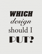 Μπλουζάκι με στάμπα Which design should i put? 