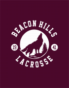 Hoodied φούτερ με στάμπα Beacon Hills LaCrosse - Wolf