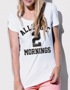 Μπλουζάκι με στάμπα Allergic 2 Mornings