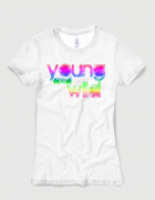 Μπλουζάκι με στάμπα Young and wild